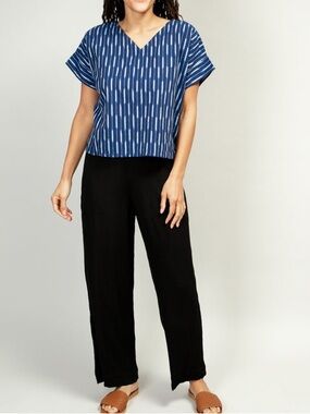 Noonday Collection • Reversible Crop Cotton Blouse